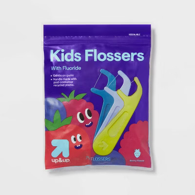 Flossers Kids' Berry - 75ct - up&up™ | Target