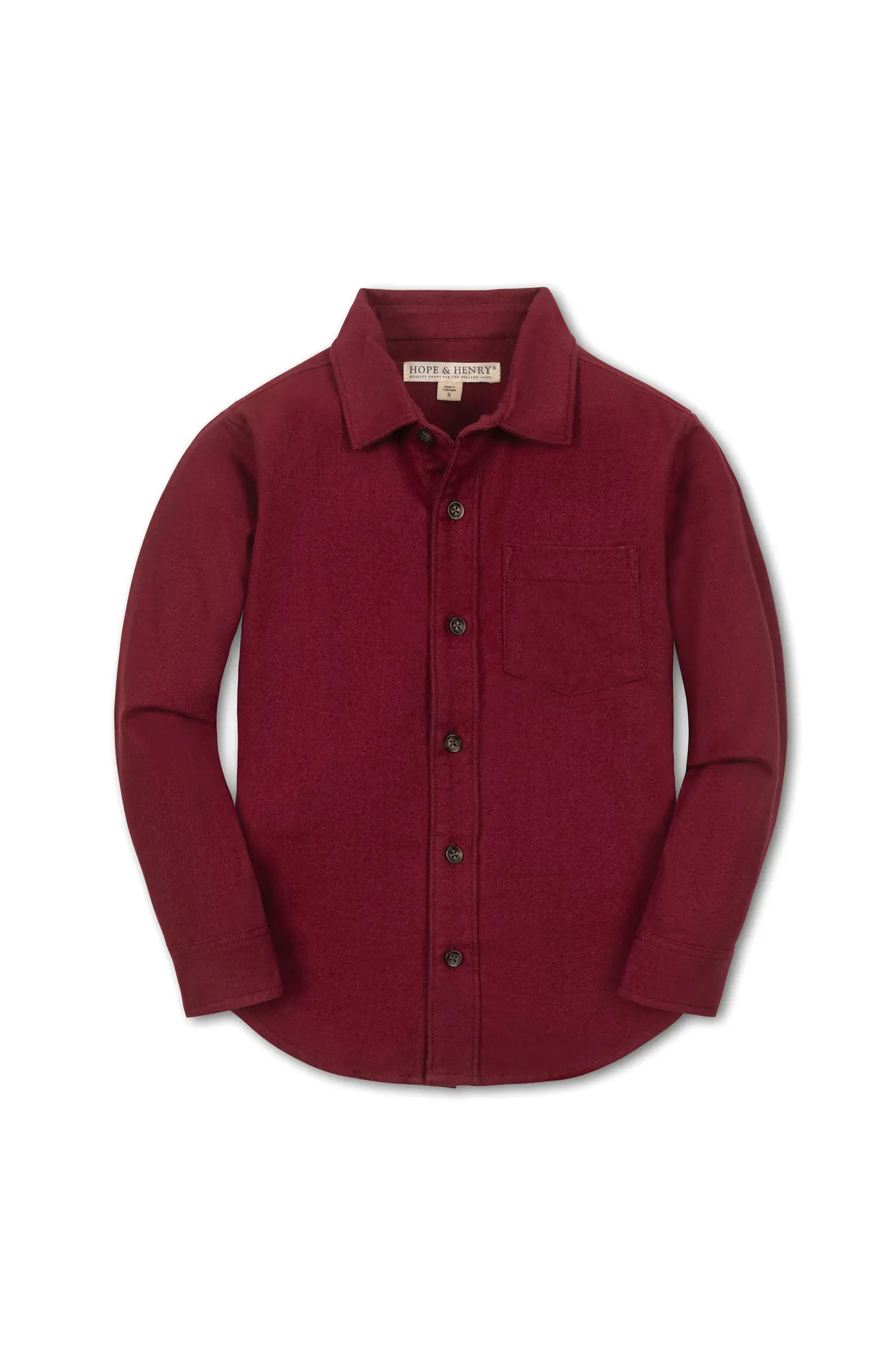 Hope & Henry Kids' Organic Long Sleeve Flannel Button Down Shirt | Nordstrom | Nordstrom