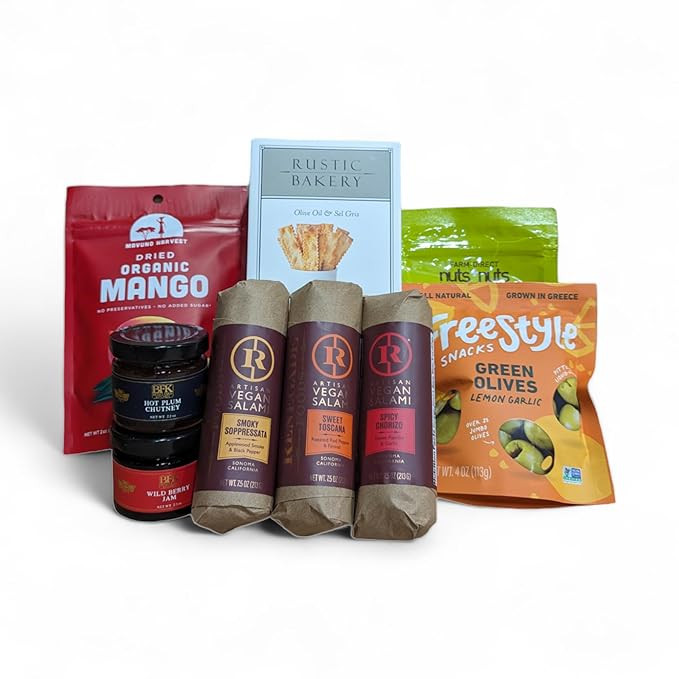 Renegade Foods Artisan Vegan Salami Signature Charcuterie Kit | Premium Plant-Based Meats and Acc... | Amazon (US)