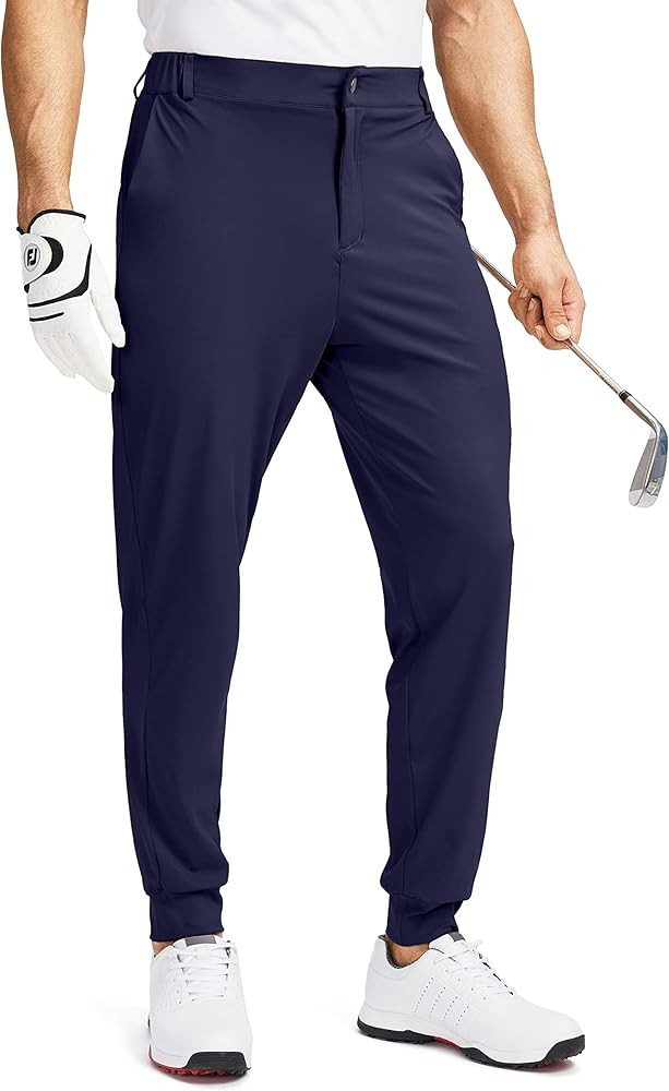 Soothfeel Men's Golf Joggers Pants with 5 Pockets Slim Fit Stretch Sweatpants Running Travel Dres... | Amazon (US)