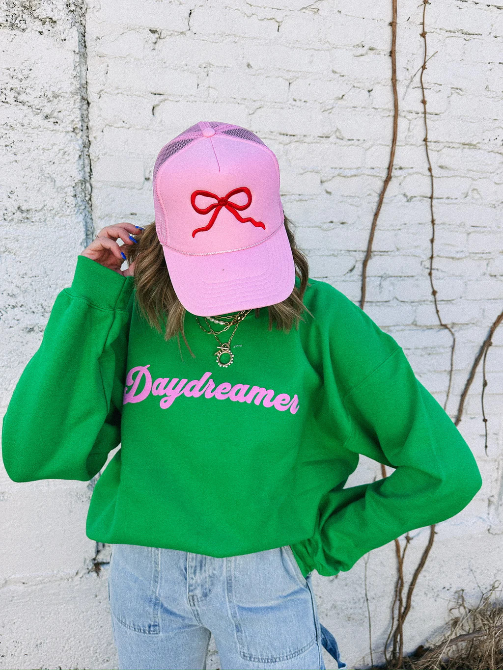 in my bow era pink trucker hat | Etta & East