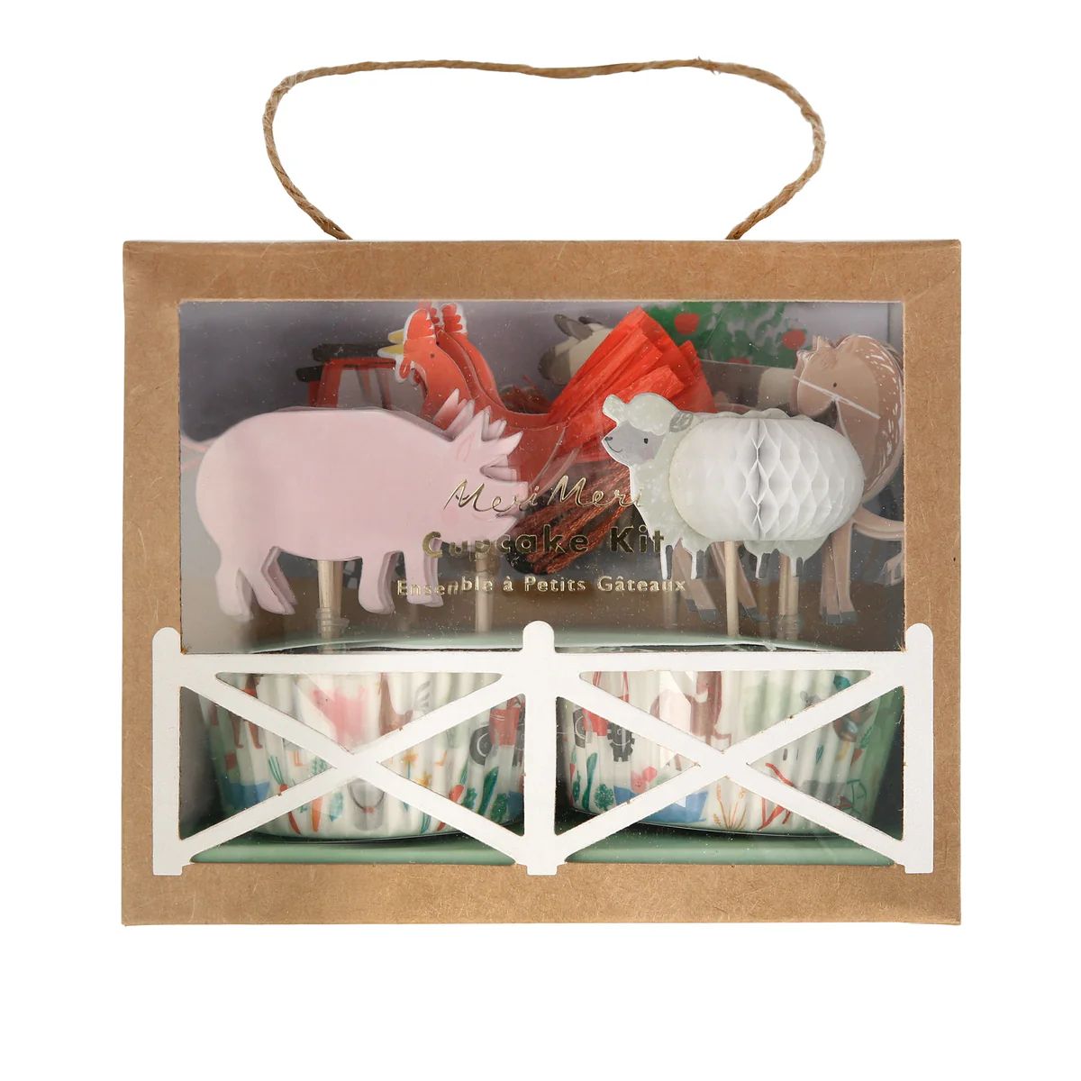 On The Farm Cupcake Kit (x 24 toppers) | Meri Meri