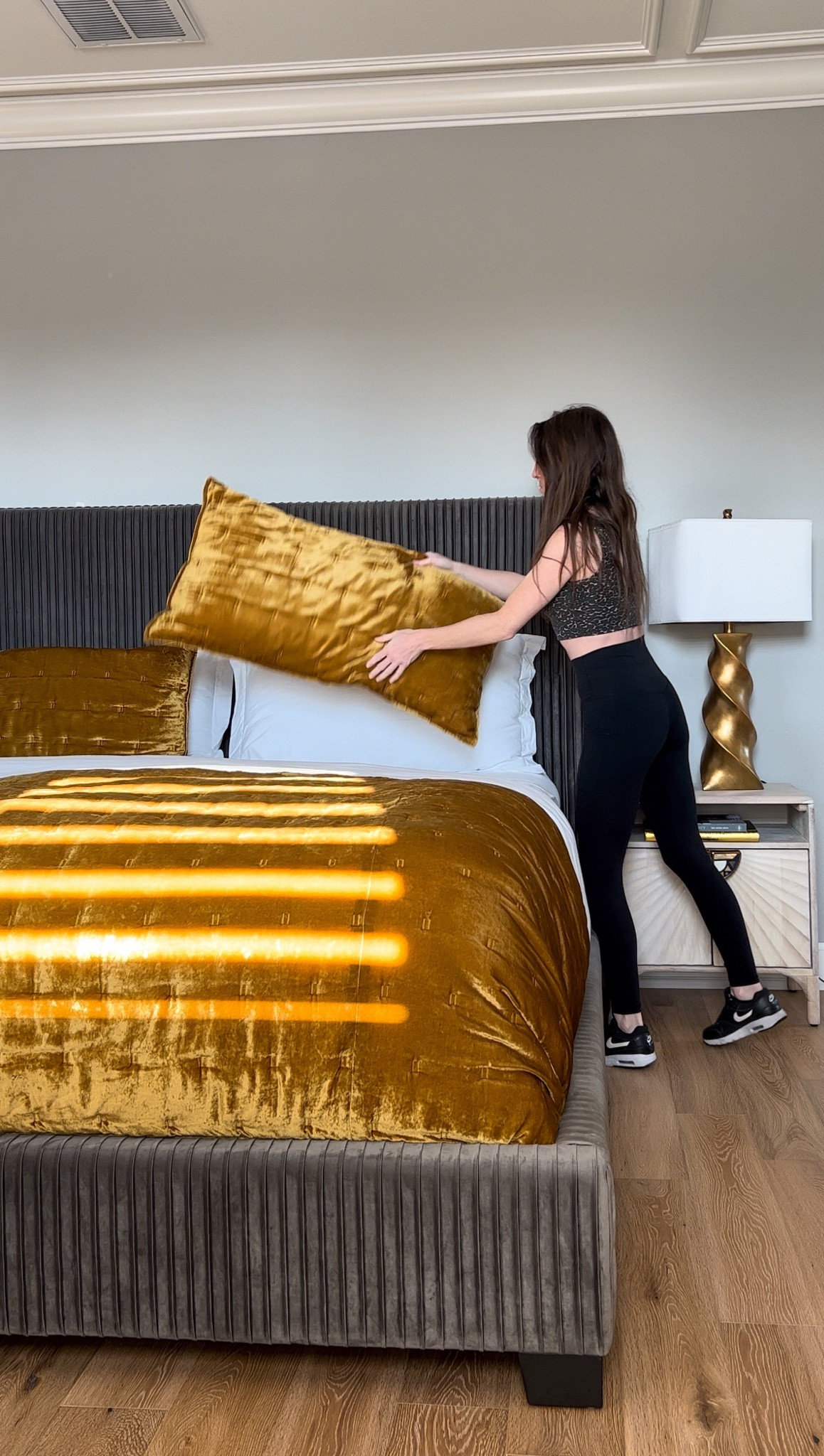 Making my bed so I won’t go back and lie in it. I’m waking up at the same time each day and making my bed as a part of my 23 day habit stacking until my birthday! I’m not much of a morning person so mindset is key here. Plus how much better does the bedding details look when it’s made! These leggings are the best budget friendly options perfect for my morning walks. 

#LTKstyletip #LTKhome #LTKfit