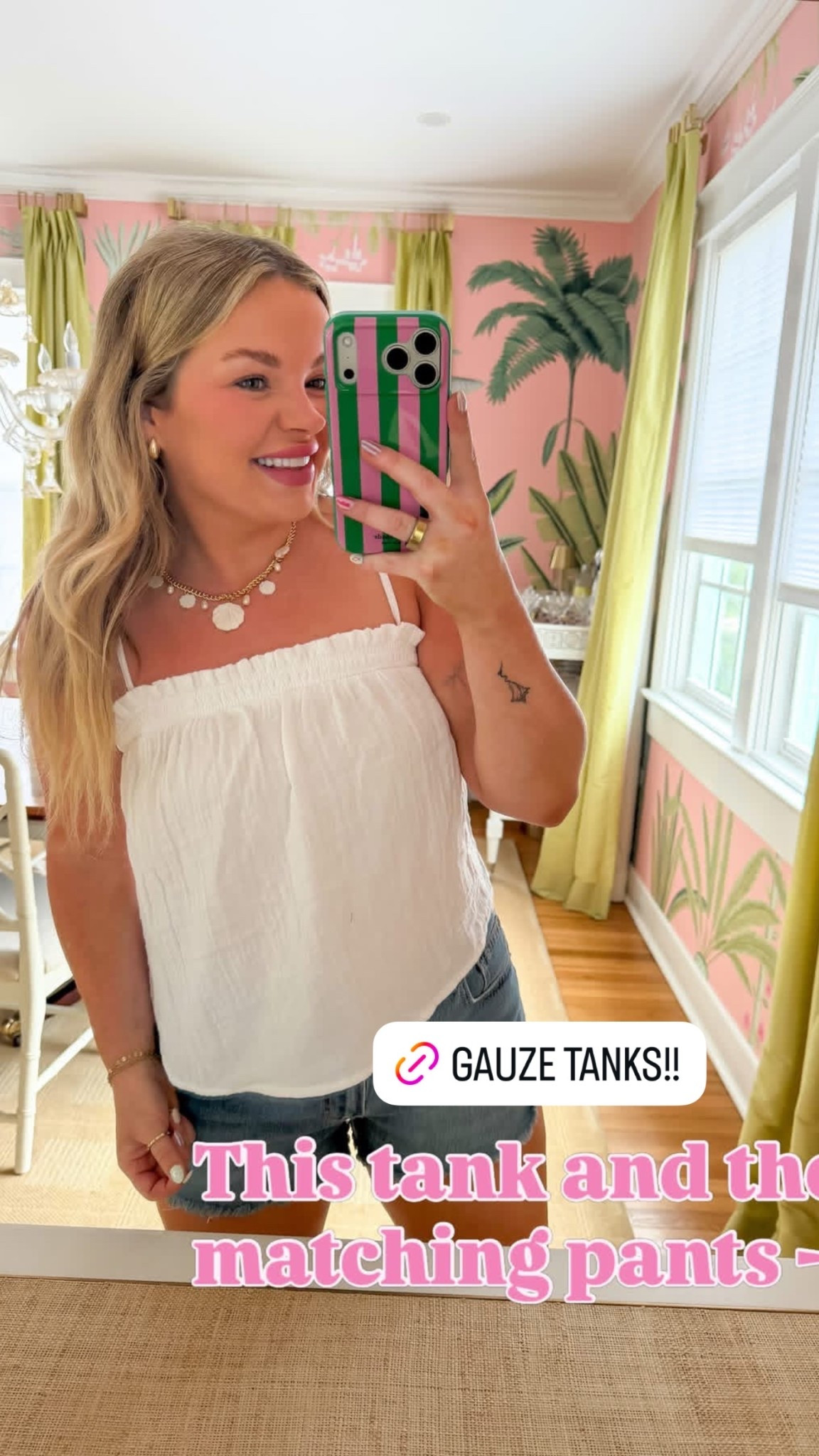 Comfy, soft and floaty, gauze tanks! As matching pants and shorts too!

#LTKSeasonal #LTKMidsize