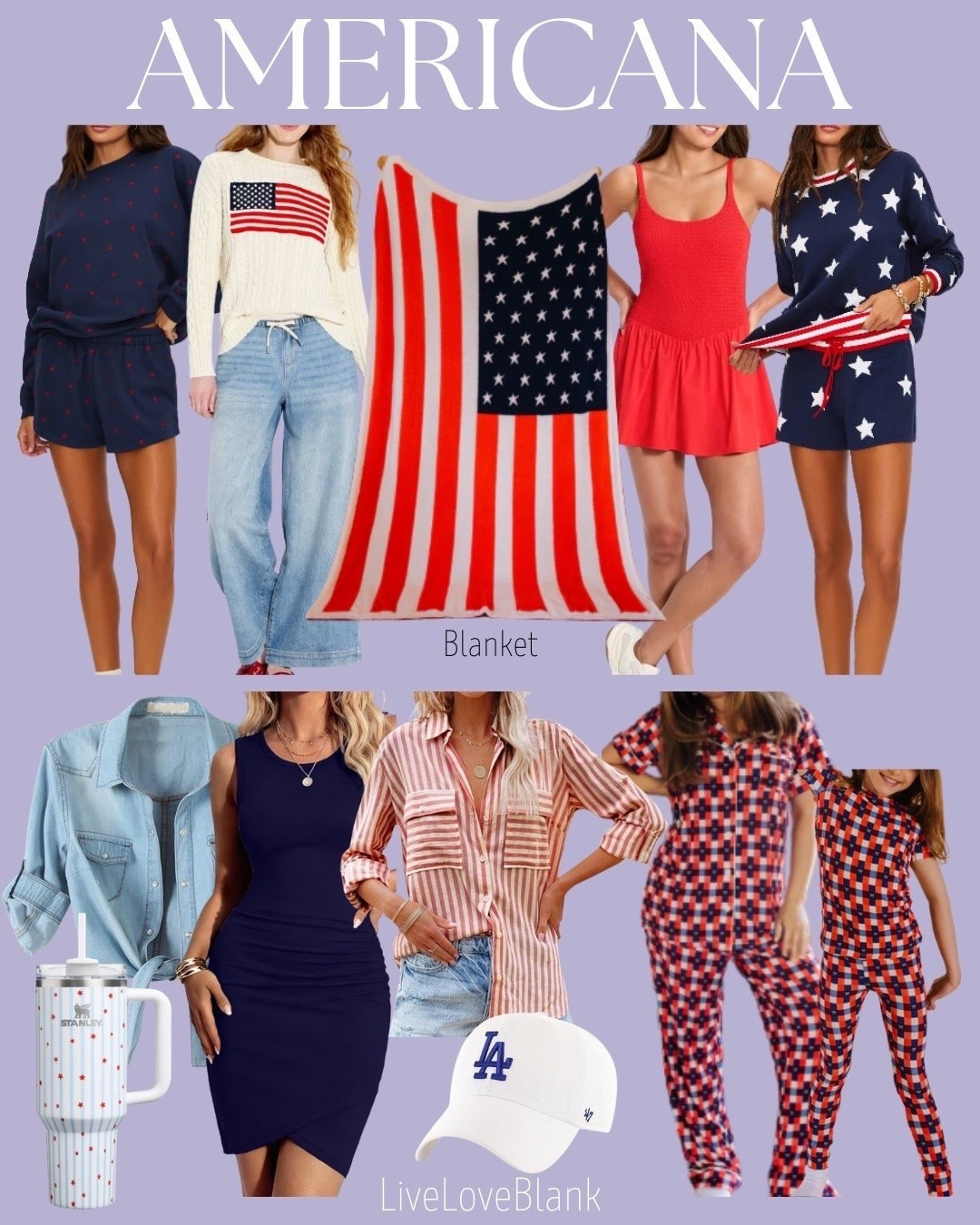 Memorial Day outfits 
4th of July outfits 
Americana 
Flag blanket 
Red white and blue pajamas
@Beach Riot 
@Staykation 
@Target

#LTKSeasonal #LTKmomlife #LTKOver40