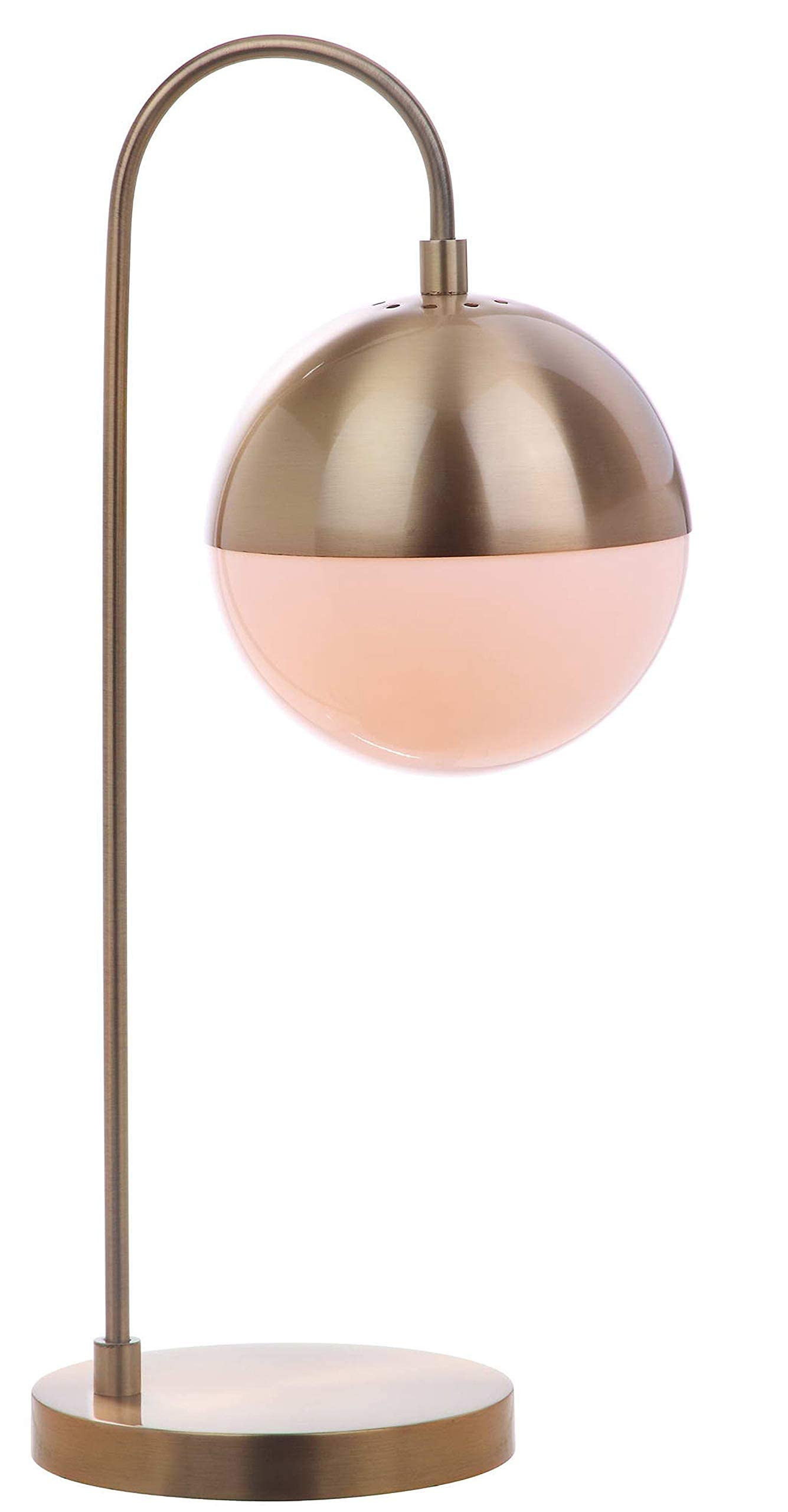 SAFAVIEH Lighting Collection Cappi Modern Brass Gold Orb 21-inch Bedroom Living Room Home Office ... | Amazon (US)