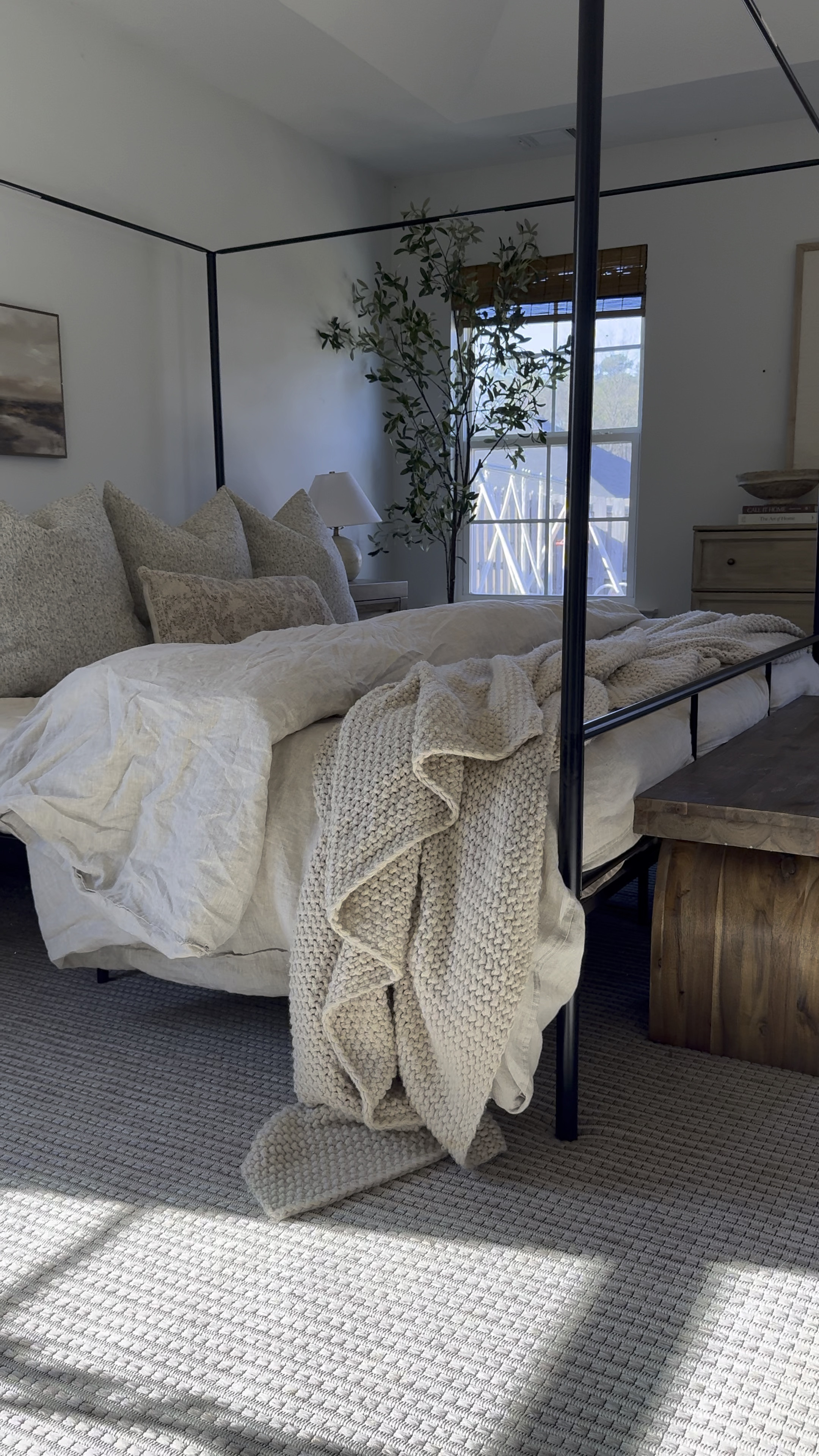 January 2024 Primary Bedroom 🤎

Dresser is the IKEA Tarva Dresser I did a DIY on 🤎 I did the same thing to my nightstands as well!! I have a couple of highlights about it over on IG!

Bench is Homegoods

Above bed is hobby lobbyy

#LTKVideo #LTKhome