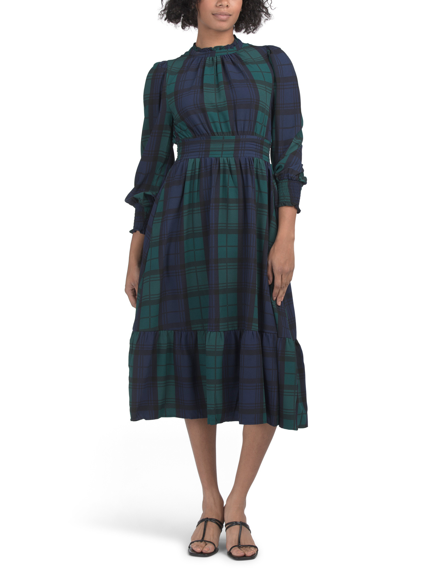 Plaid Midi Dress | Casual Dresses  | Marshalls | Marshalls