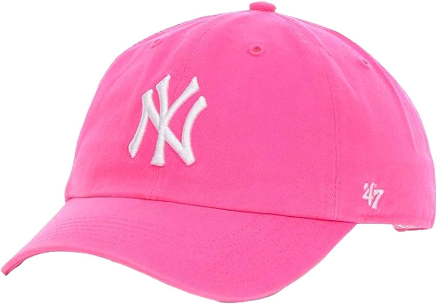 Brand. New York Yankees Womens Clean Up Cap - Magenta | Amazon (US)