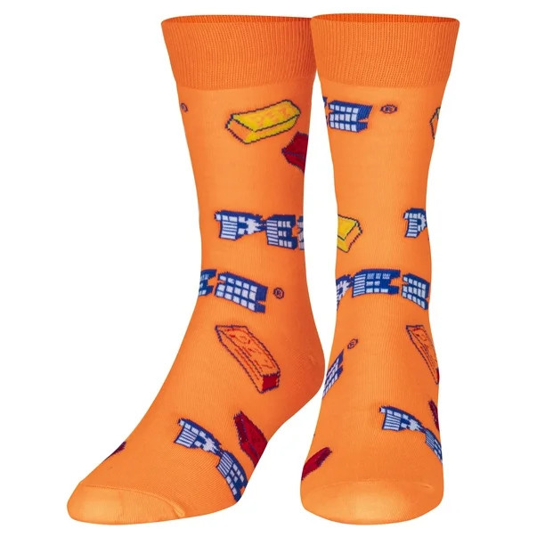 Crazy Socks Pez Candies Fun Print Novelty Crew Socks for Men - Walmart.com | Walmart (US)
