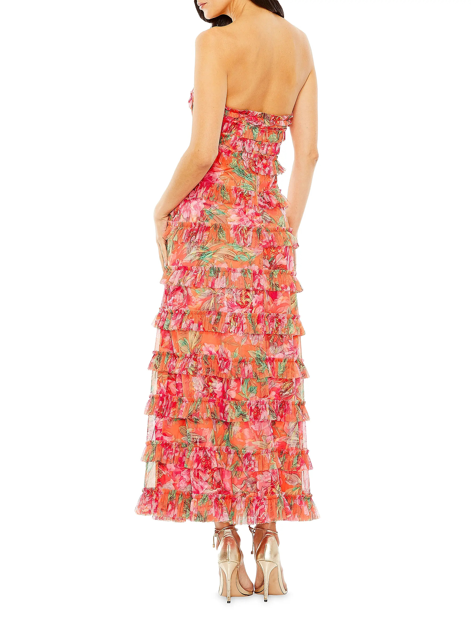 Ruffled Strapless Maxi Dress | Saks Fifth Avenue