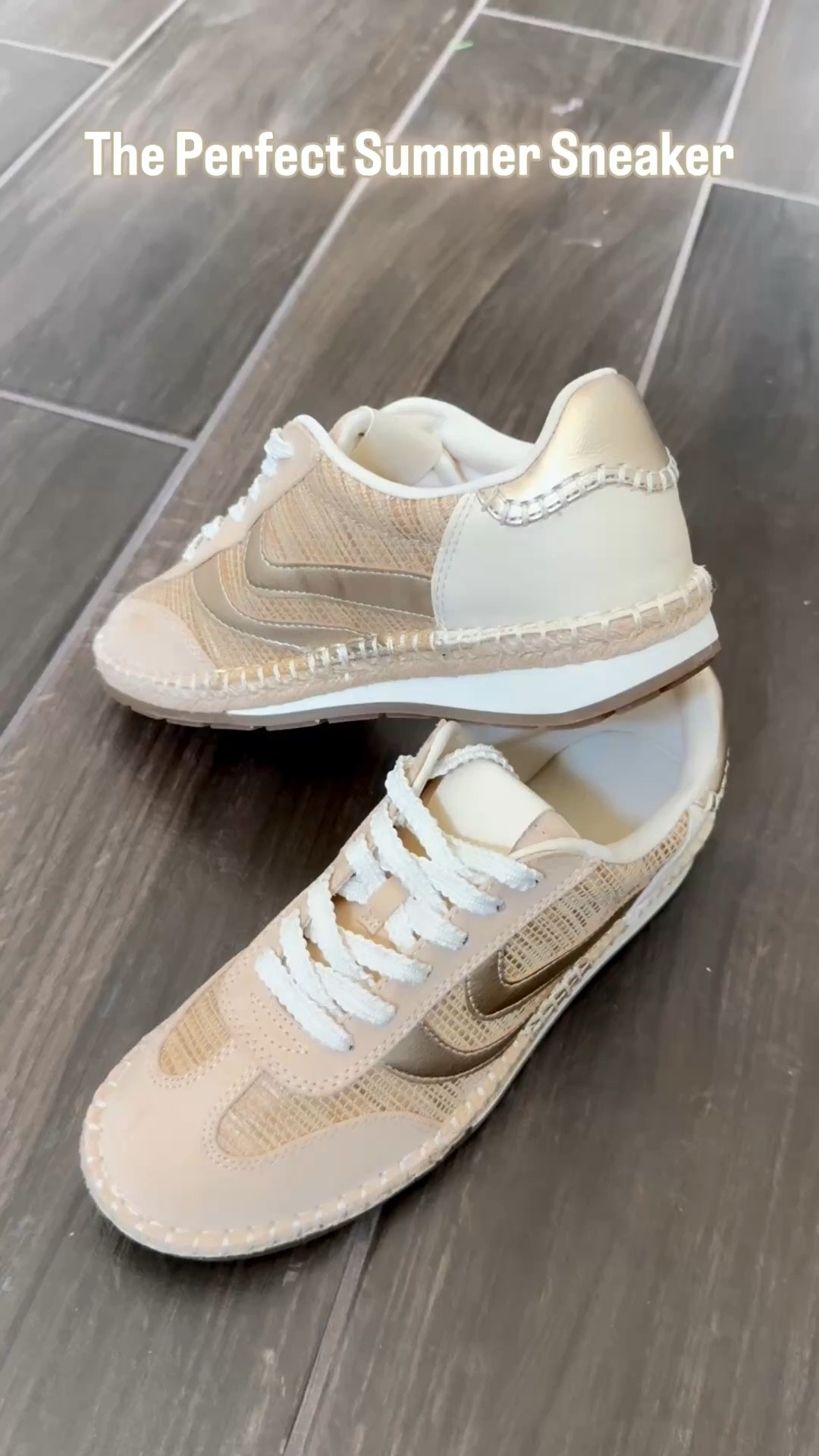 The perfect summer sneaker @Target! Gold stripes on a raffia base…what more could you ask for?! Comfy & coming in hot for only $40!!