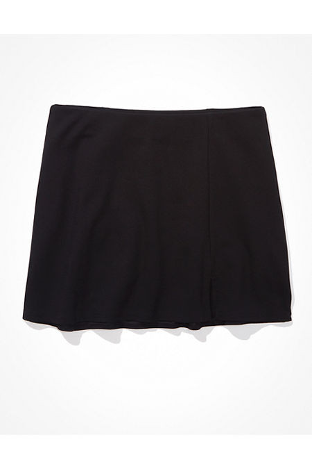 AE It Knit Skort Women's Black XL | American Eagle Outfitters (US & CA)