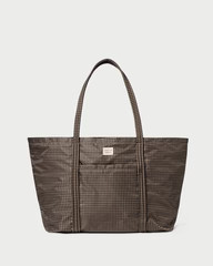 Dina Brown/Black Check Travel Tote | Loeffler Randall
