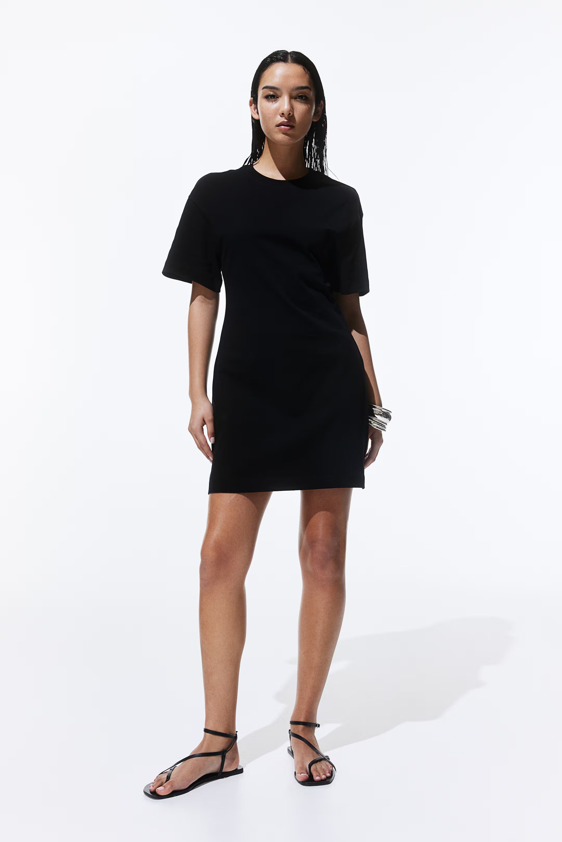 Defined-waist T-shirt Dress | H&M (US + CA)