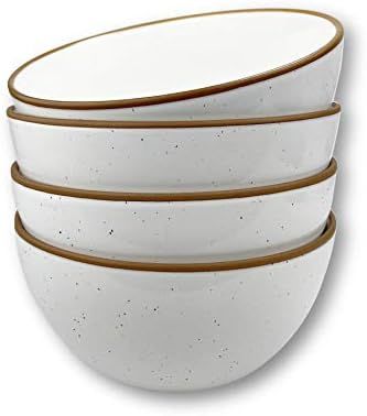 Mora Ceramic Bowls For Kitchen, 28oz - Bowl Set of 4 - For Cereal, Salad, Pasta, Soup, Dessert, S... | Amazon (US)