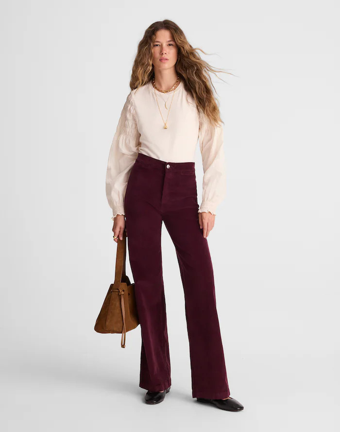 The Wide-Leg Pant in Corduroy | Madewell