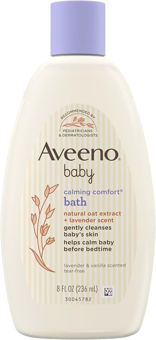 Aveeno Baby Calming Comfort Bath & Body Wash, Lavender & Vanilla, 8 fl oz | Amazon (US)