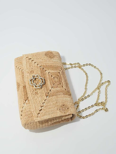 Handmade raffia clover bag | Maje US | Maje US