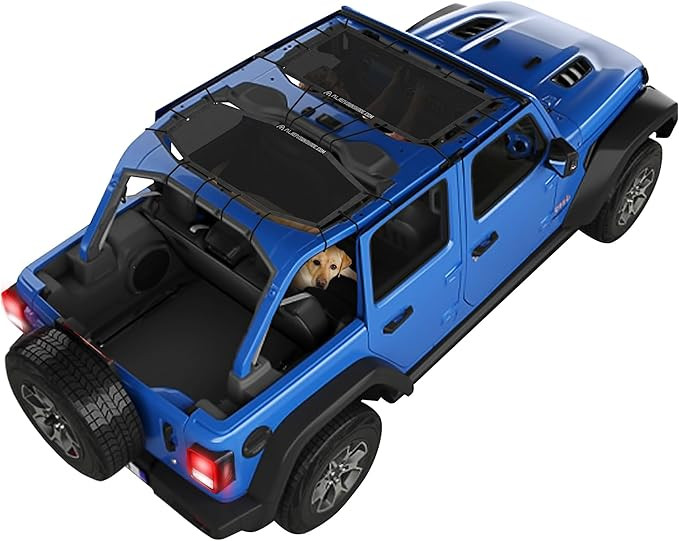 Alien Sunshade Jeep Wrangler JLU (2018-2023) – Front & Rear Mesh Sun Shade for Jeep JL Unlimite... | Amazon (US)
