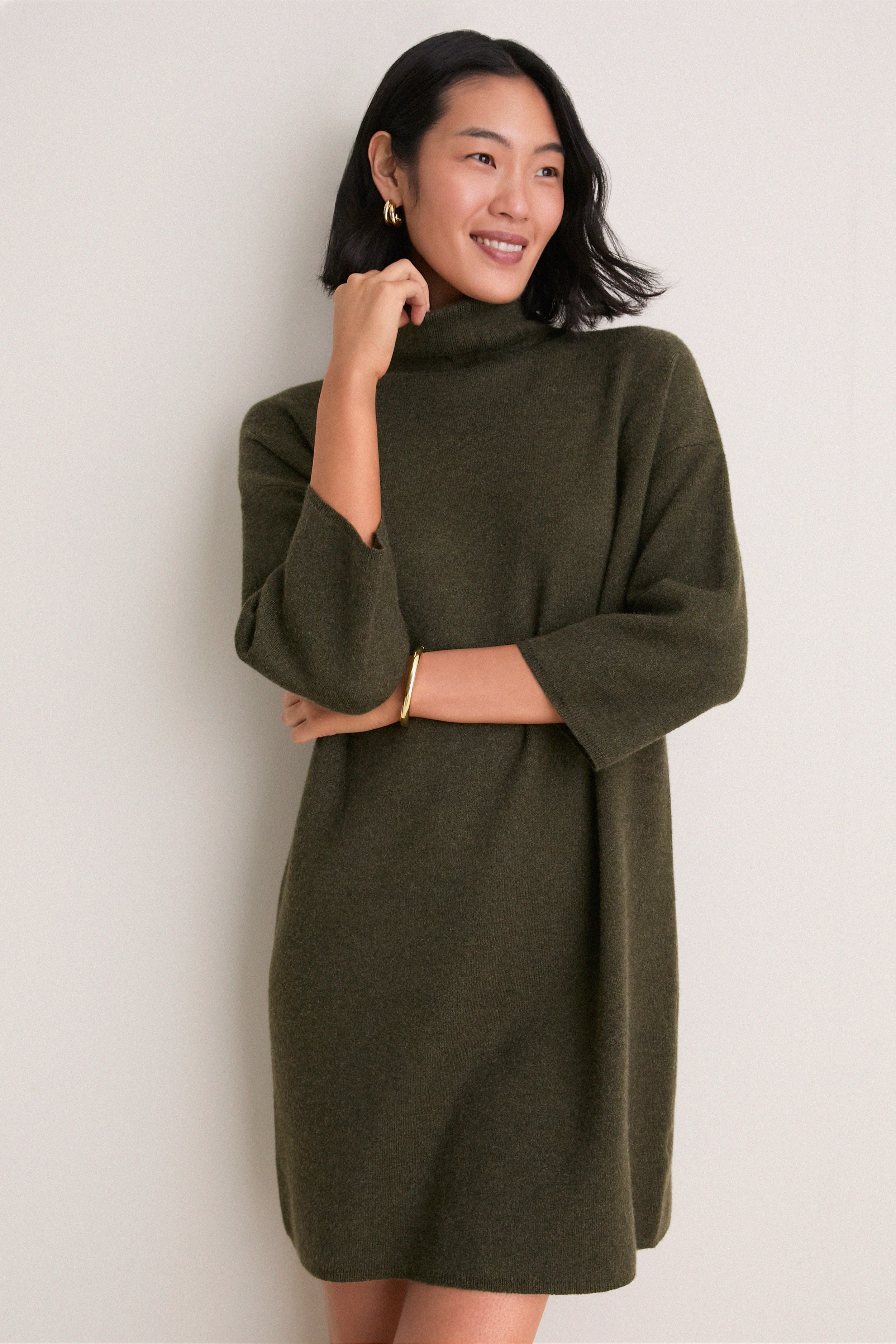 Moss Green Vivianne Dress | Tuckernuck (US)
