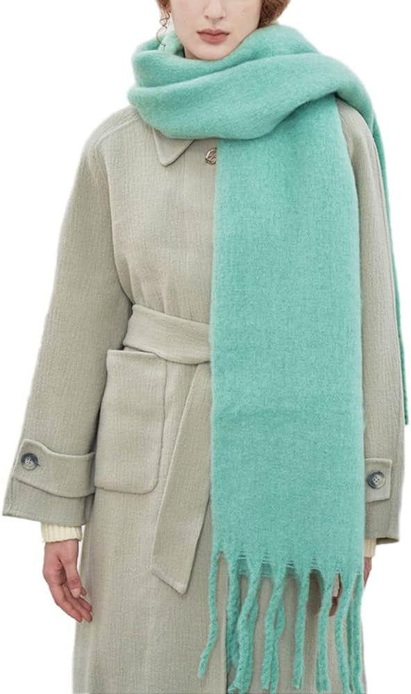 OUNIYA (Premium) Large Chunky Scarf Colorful Cashmere Feel Oversized Scarves Blanket Soft Big Woo... | Amazon (US)