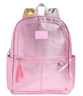 Kids Kane Pink/Silver Double Pocket Large Backpack | Dillard's