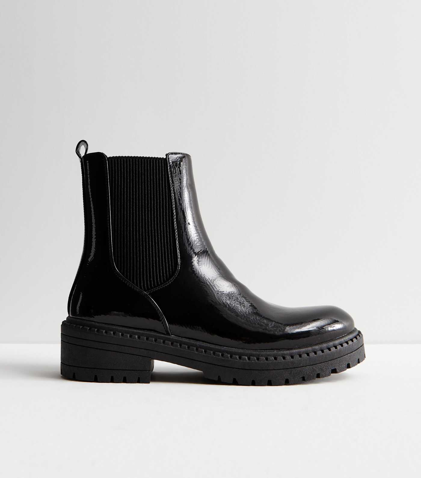 Black Patent Chunky Chelsea Boots
						
						Add to Saved Items
						Remove from Saved Items | New Look (UK)