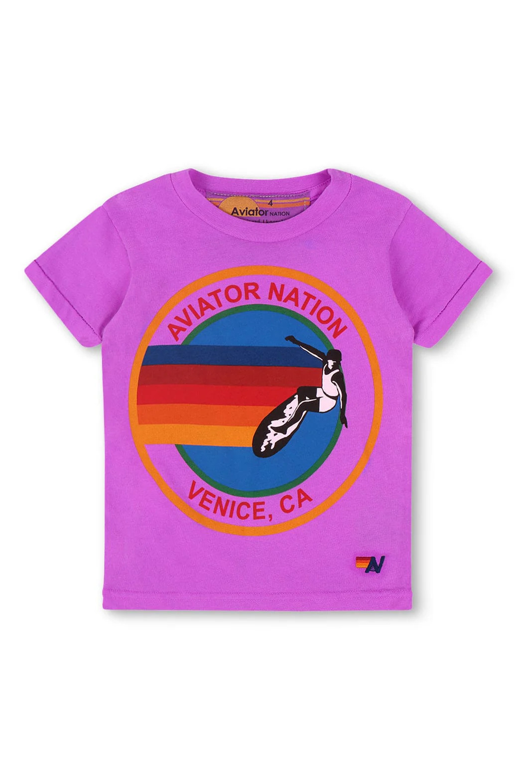 KID'S AVIATOR NATION TEE - NEON PURPLE | Aviator Nation
