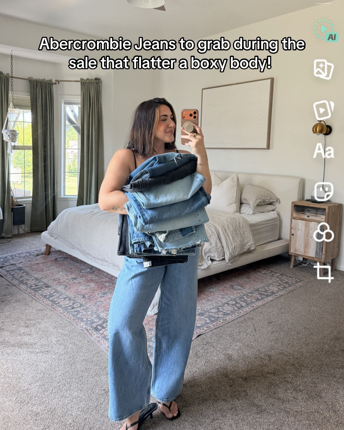 Abercrombie jeans I love!! Some styles are seen here in different shades: there are truly only 4 styles here! My fave are the low rise ultra loose and barrel.

#LTKgrwm #LTKSaleAlert #LTKMidsize