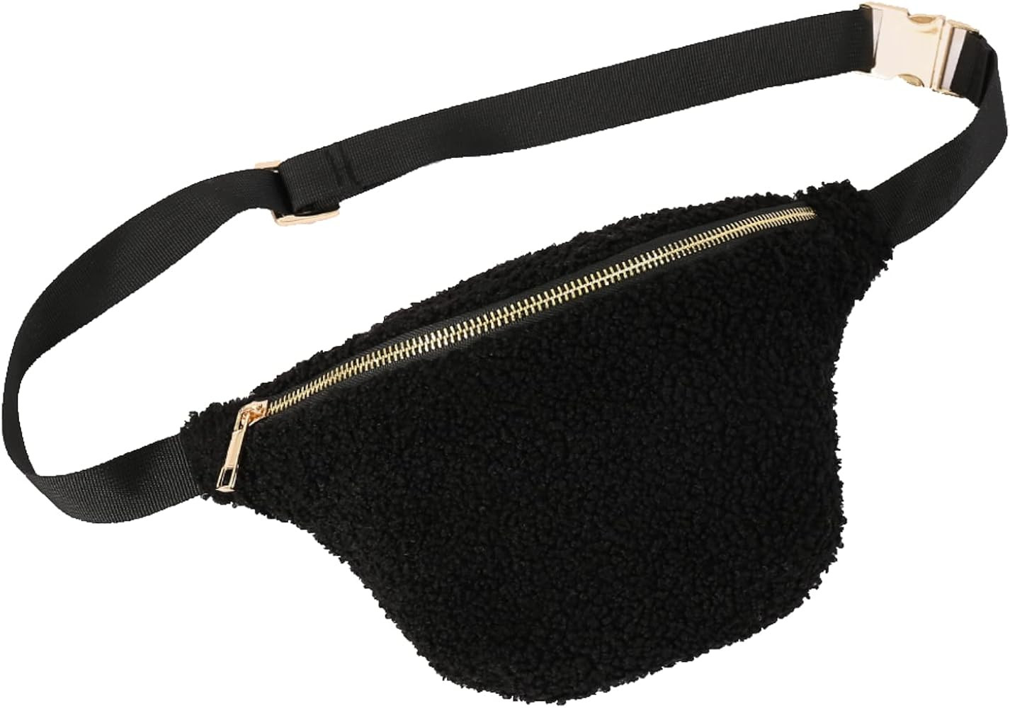 Amazon.com | BKLYN LNDN Coffee Sherpa Fanny Pack for women men fashionable waist packs cute gifts... | Amazon (US)