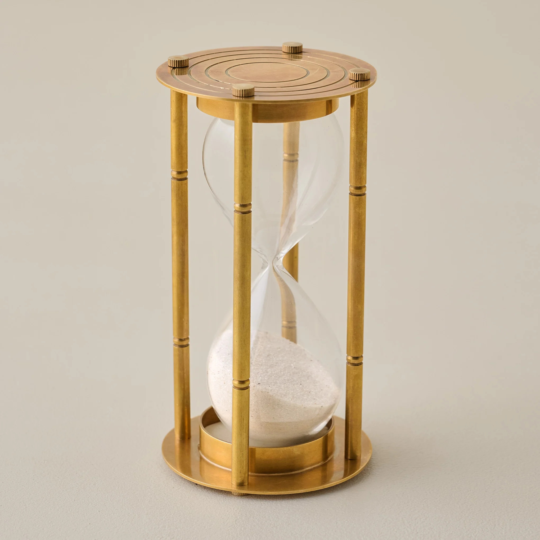 Brandy Brass Hour Glass | Magnolia