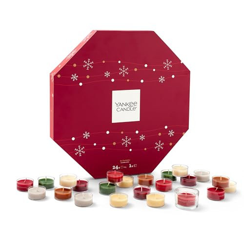 Yankee Candle Advent Calendar 2025 Scented Candles Gift Set 24 Scented Tea Lights and 1 Tea Light Holder Perfect Christmas Gifts for Women | Amazon (US)