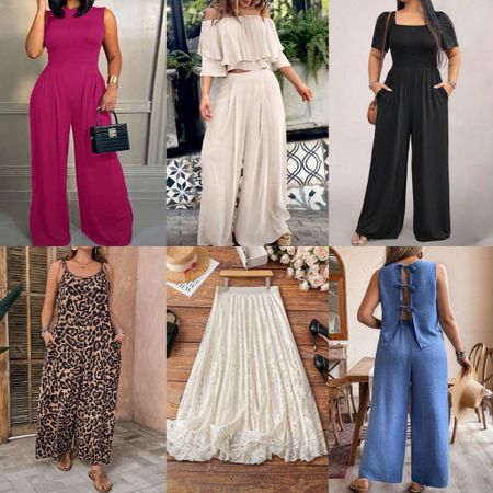 Plus size jumpsuits, sets, and a lace skirt

Such cute options for summer. I am seeing white long skirts everywhere and love this lace one - definitely giving fp vibes! Jumpsuit options form casual to dressy and a cute matching set. 

#LTKFindsUnder50 #LTKPlusSize #LTKSeasonal