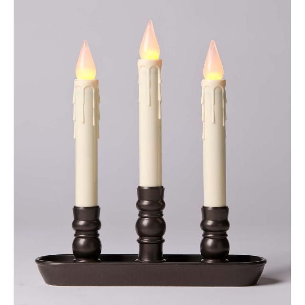 Plow & Hearth - Battery-Operated Triple Window LED Window Candle | Target