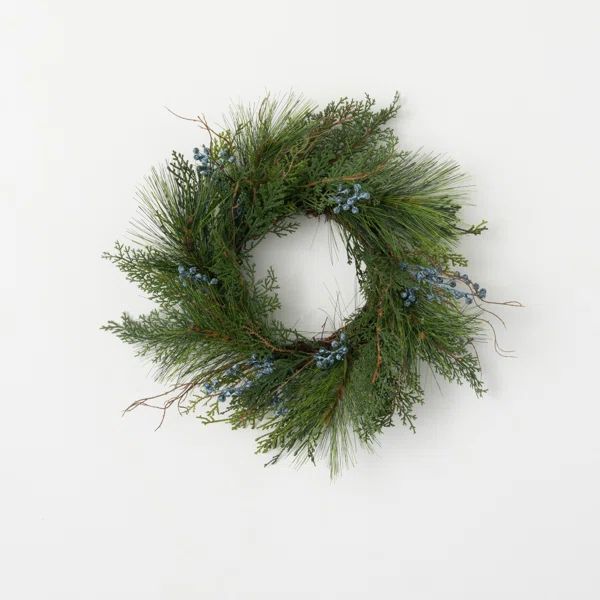 19" Artificial Juniper Wreath | Wayfair North America