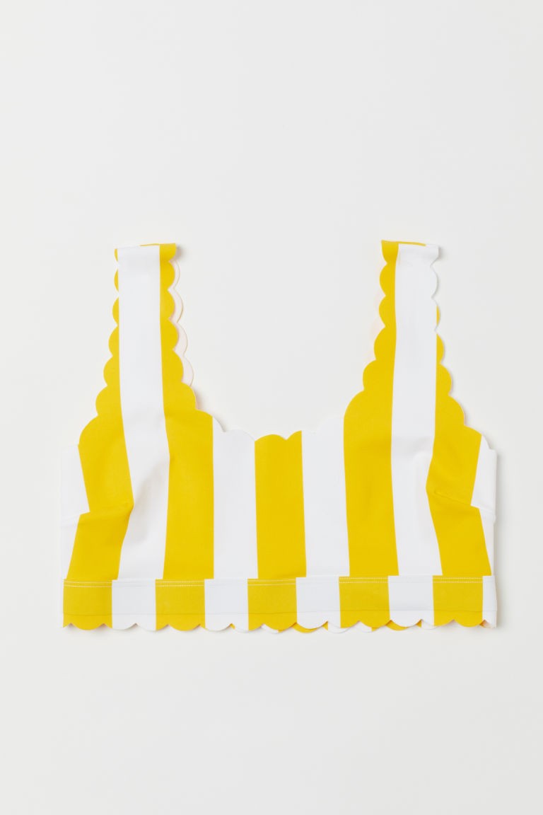 H & M - Bikinitop mit Bogenkanten - Yellow - Damen | H&M (DE, AT, CH, NL, FI)