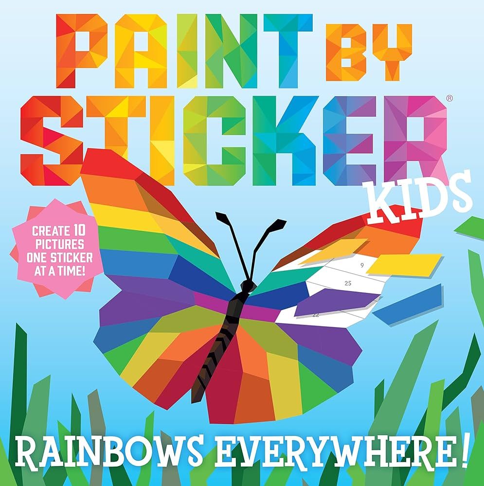 Paint by Sticker Kids: Rainbows Everywhere!: Create 10 Pictures One Sticker at a Time! | Amazon (US)