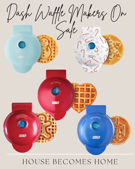 Dash waffle makers on sale, Christmas waffles, kids breakfast idea 

#LTKHoliday #LTKunder50 #LTKSeasonal