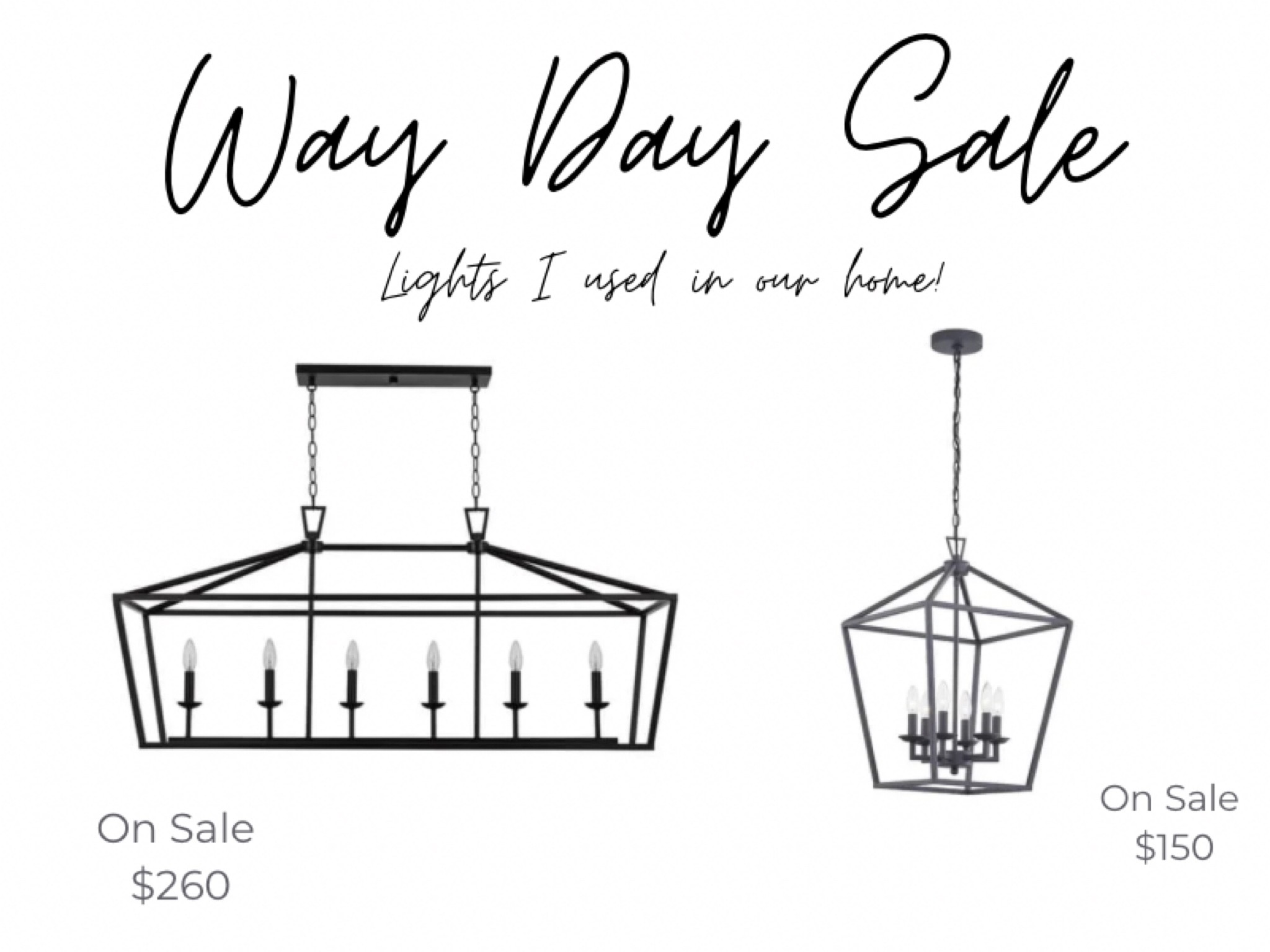 Way Day Sale 🙌🏻 some of our lighting is on sale! Today and tomorrow only 😍

#LTKhome