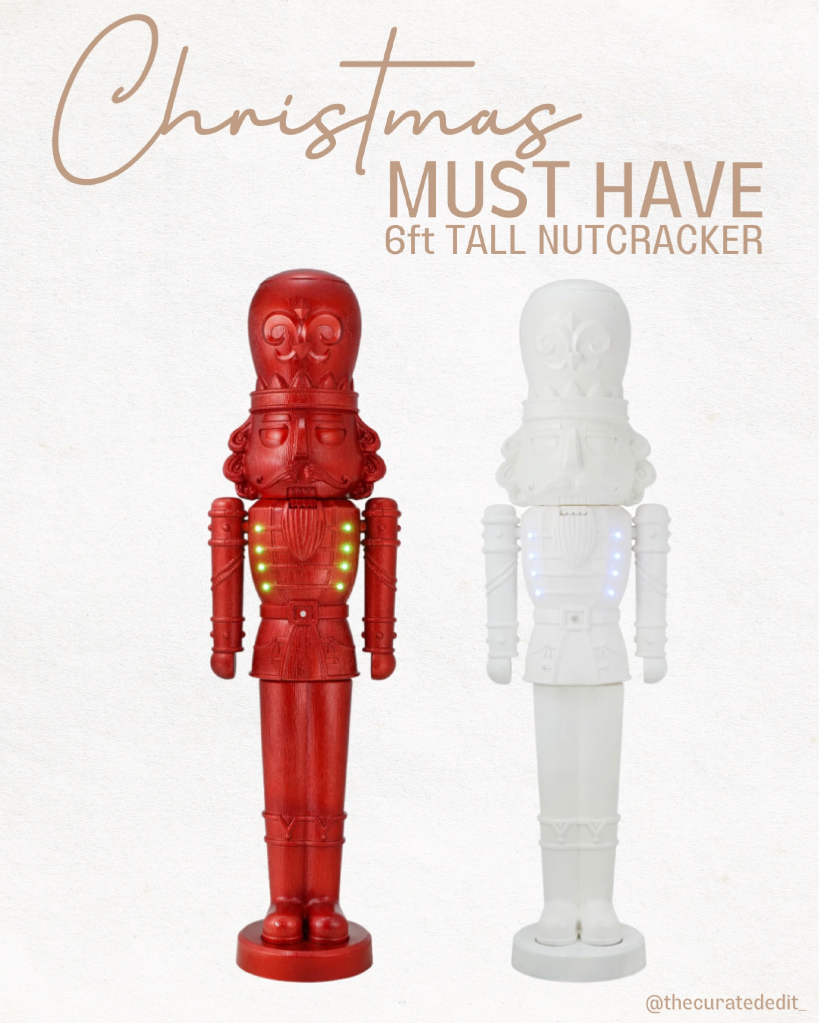 This viral life sized 6ft Nutcracker WILL sellout! 

#nutcracker #christmasdecor #lifesizenutcracker #christmas #decor #christmasnutcracker #whitechristmas #homedecor #walmart #target #potterybarn

#LTKSeasonal #LTKhome #LTKHoliday