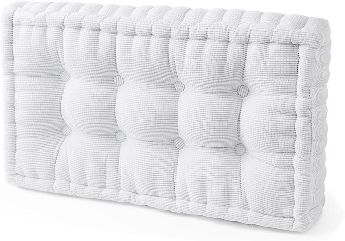 DormCo Rainha® - Ultra Thick Tufted College Headboard - Pure White | Amazon (US)
