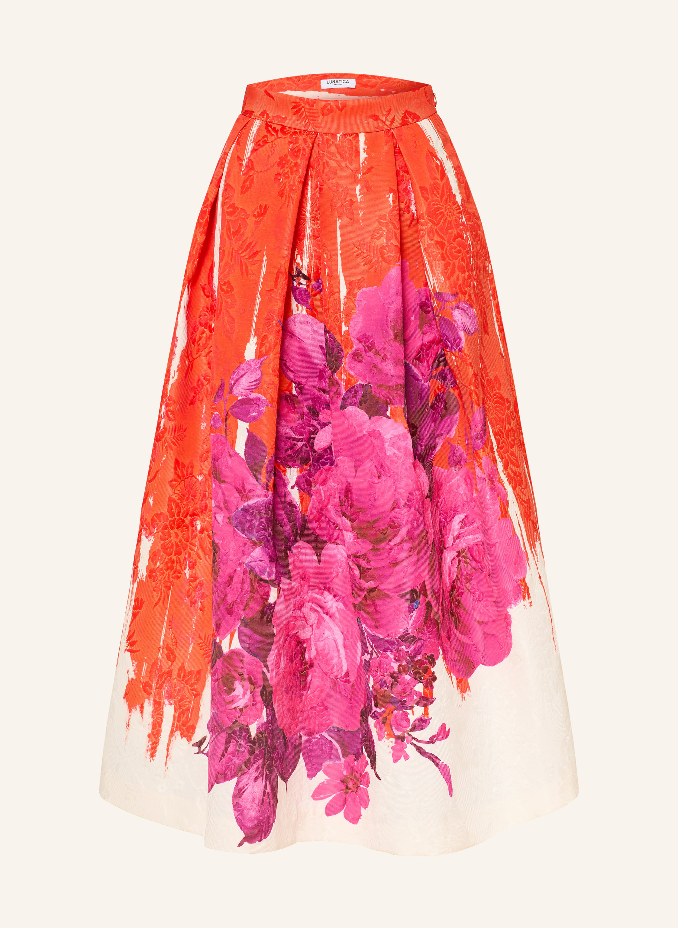 LUNATICA MILANO Jacquard-Rock in rot / pink / weiss | Breuninger (DACH)