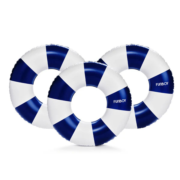Kids Vintage Tube Float 3-Pack Bundle, Navy | FUNBOY