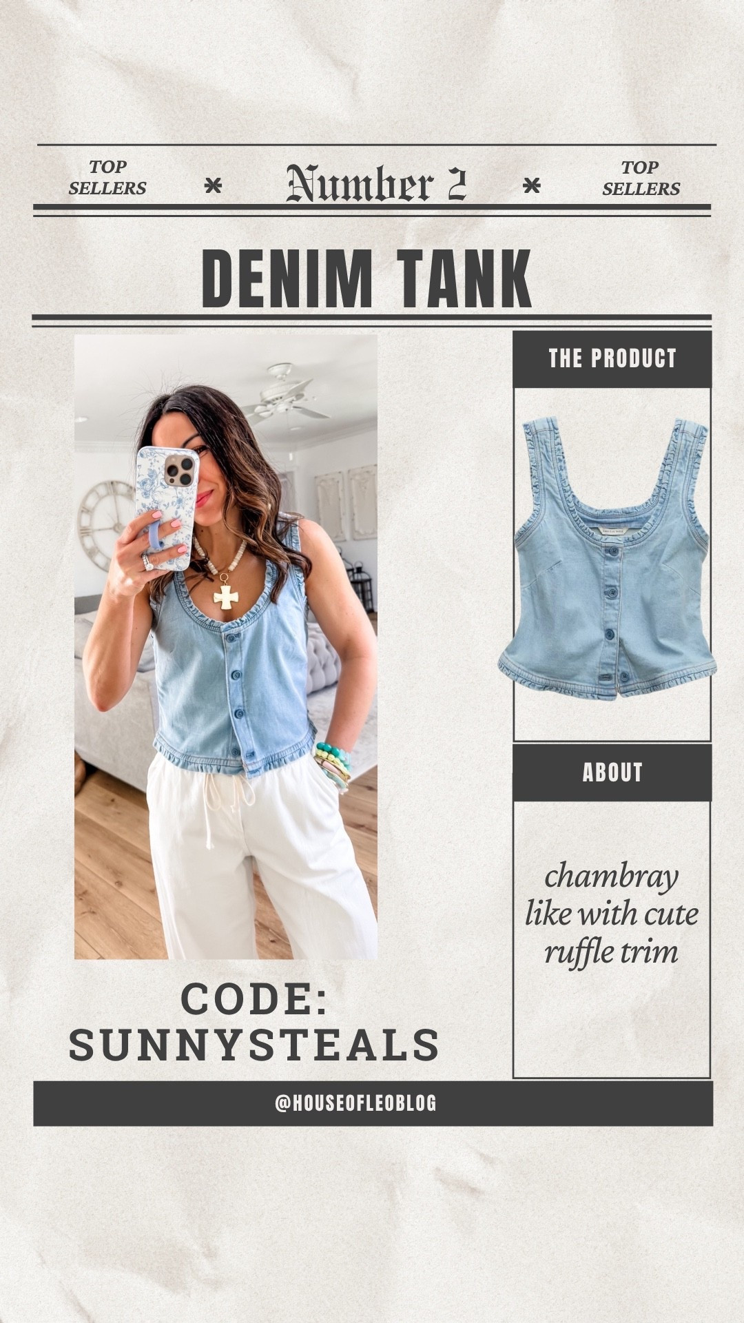 Small denim vest. American Eagle code SUNNYSTEALS

#LTKSaleAlert #LTKOver40