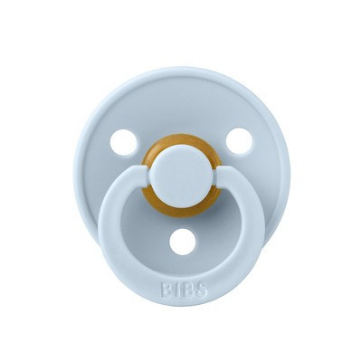 Bibs Colour Latex Pacifier - Baby Blue - 1pk: Rubber Latex, BPA-Free, Vents for Air Circulation, Phthalate-Free | Target