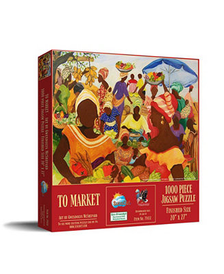 SunsOut To Market 1000 piece Jigsaw Puzzle for Adults - Macy's | Macy's