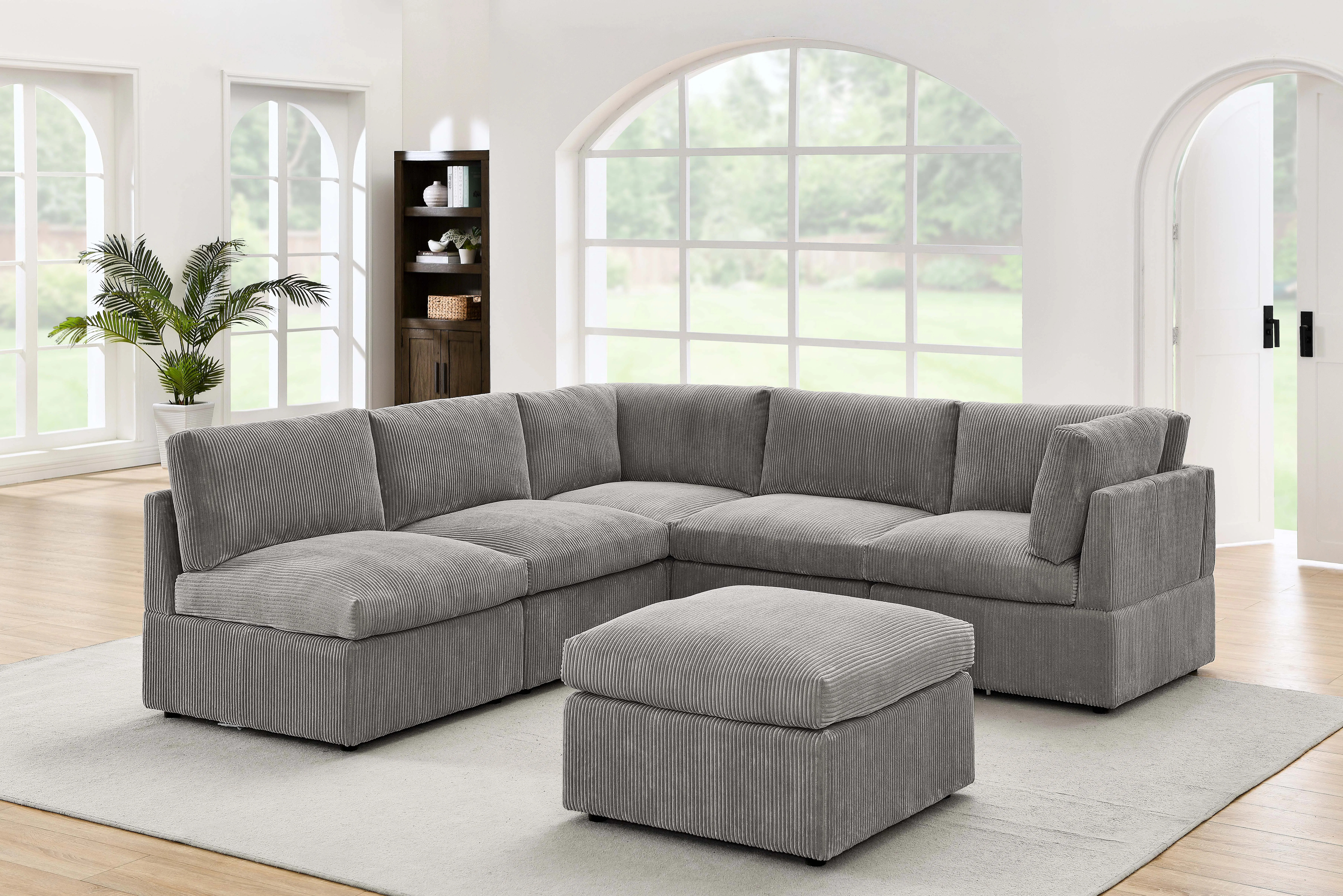 Kyanne Priyen 98" Wide Symmetrical Modular Corner Sectional | Wayfair North America
