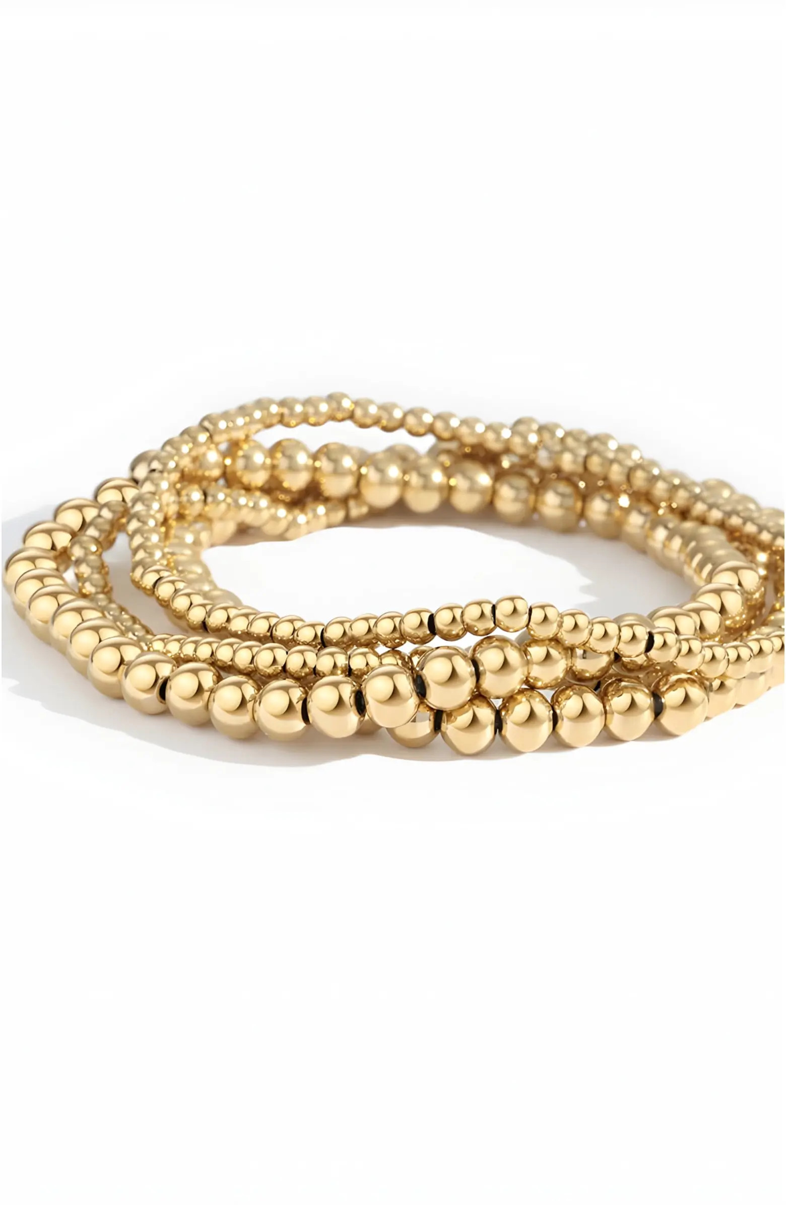 3mm & 5mm Beaded Bracelet Stacking Set | Nordstrom