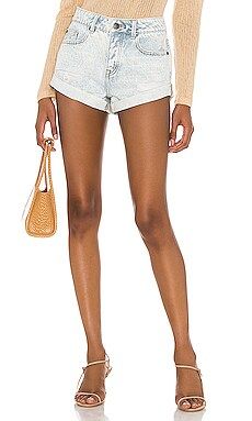 AMUSE SOCIETY Crossroads Denim Woven Short in Sunfade Wash from Revolve.com | Revolve Clothing (Global)